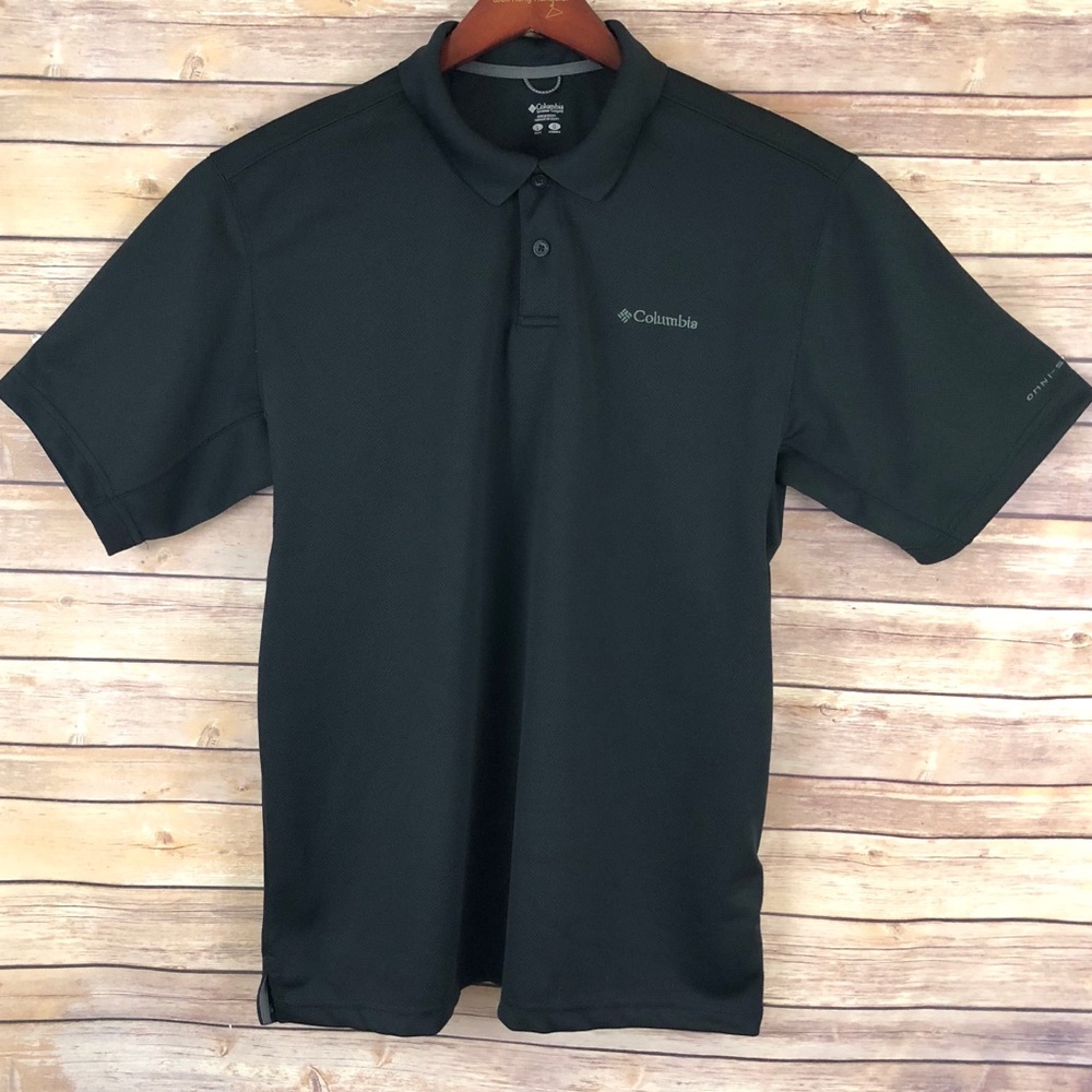 Columbia Omni-Shade Utilizer Black Polo Golf Shirt